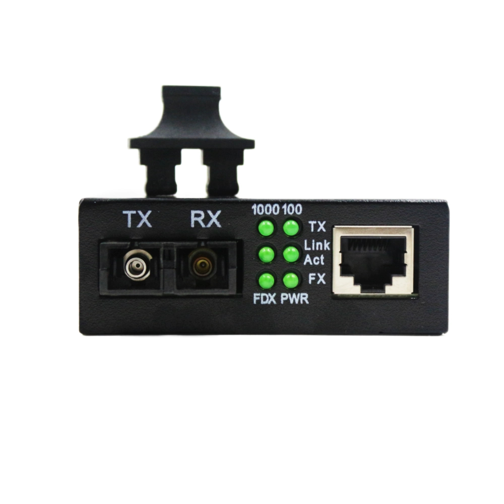 Metro Fiber Media Converter Single Mode Dual Fiber Gigabit 10/100/1000 (Single Unit) view 2